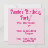 Tuxedo Katze Niedliche Rose Blume Katzen Aquarell Einladung (Rückseite)