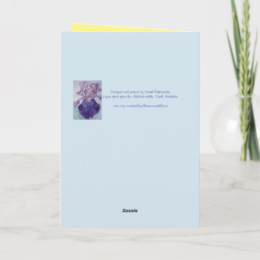 Tuxedo Katze Niedlicher Bleistift Zeichnend Geburt Karte (Rückseite)