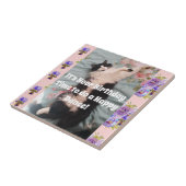 Tuxedo Katze Schlafen Funny Cats Happy Dance Tile  Fliese (Seite)