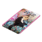 Tuxedo Katze Schlafen Funny Sprichwort Katzen Magn Magnet (Linke Seite)