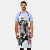 Tuxedo Katze Schwarz-weiß Funny Niedlich Cats Flor Schürze (Getragen)