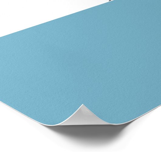 Tuxedo Katze Schwarz-weiß Katzen Blaues Plakat (Ecke)