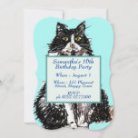 Tuxedo Katze Schwarz-weiß Niedliche Katzen 16. Geb Einladung<br><div class="desc">Tuxedo Katze 16. Geburtstag Einladung,  mit einem vollständig anpassbaren Text. Für alle Jungen im Herzen eine schöne Einladung,  mit einer meiner ursprünglichen Aquarellen. Fügen Sie Ihrem Leben ein wenig Freude hinzu!</div>