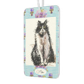 Tuxedo Katze Schwarze und weiße Katzen Girls Blaue Autolufterfrischer (Links)