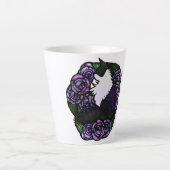 Tuxedo Katze Schwarze und weiße Katzen Milchtasse (Vorderseite)