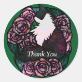 Tuxedo Katze Schwarze und weiße Katzen Runder Aufkleber (Vorderseite)