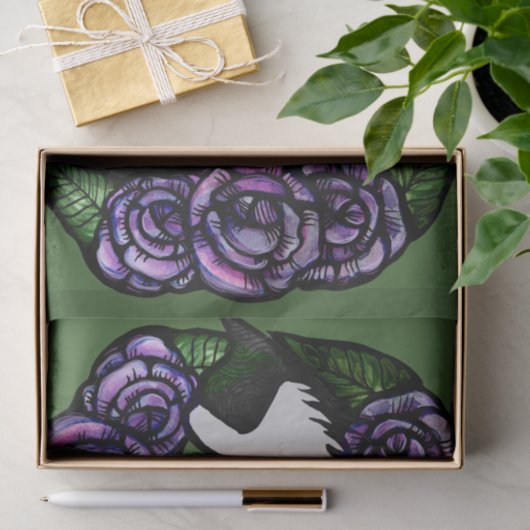 Tuxedo Katze Schwarze und weiße Katzen Seidenpapier (Geschenk)