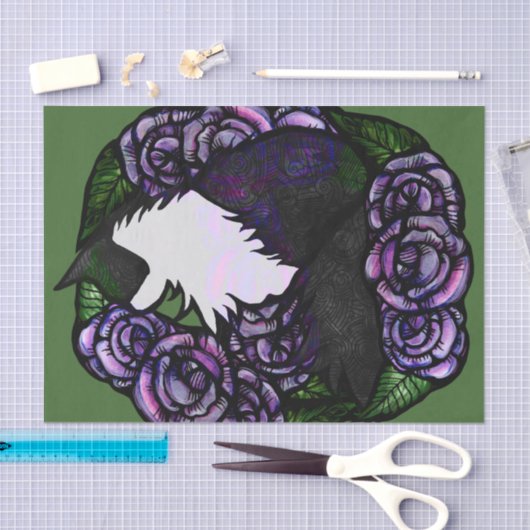 Tuxedo Katze Schwarze und weiße Katzen Seidenpapier (Handwerk)