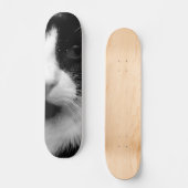 Tuxedo-Katze Skateboard (Vorderseite)