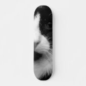 Tuxedo-Katze Skateboard (Vorne)