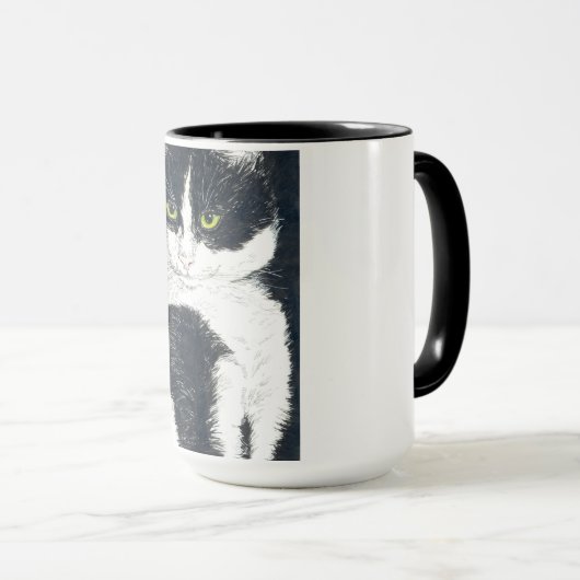 Tuxedo-Katze Tasse (VorderseiteRechts)