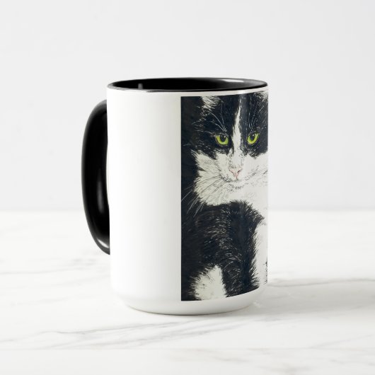 Tuxedo-Katze Tasse (Vorderseite Links)