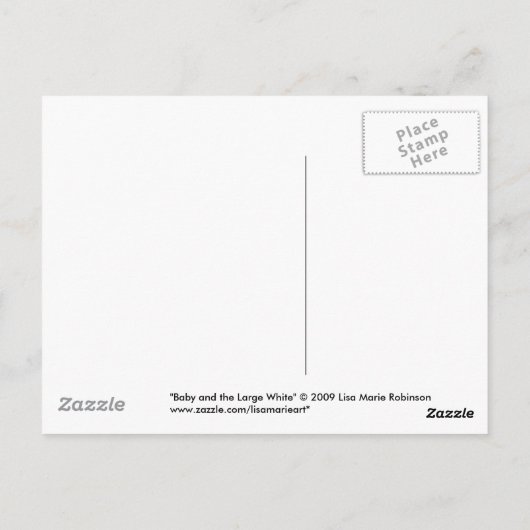 Tuxedo Katze und White Butterfly Malerei Postkarte (Rückseite)