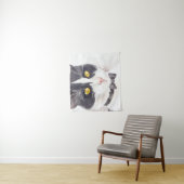 Tuxedo-Katze Wandteppich (Beispiel)