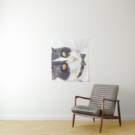 Tuxedo-Katze Wandteppich (Beispiel)