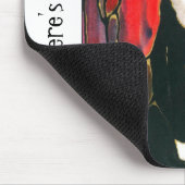 Tuxedo-Katzen-beflecktes Glas-Entwurfs-Kunst-T - Mousepad (Ecke)