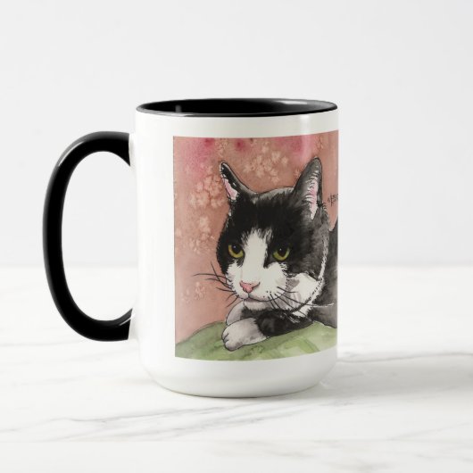 Tuxedo-Katzen-Kaffee-Tasse Tasse (Links)