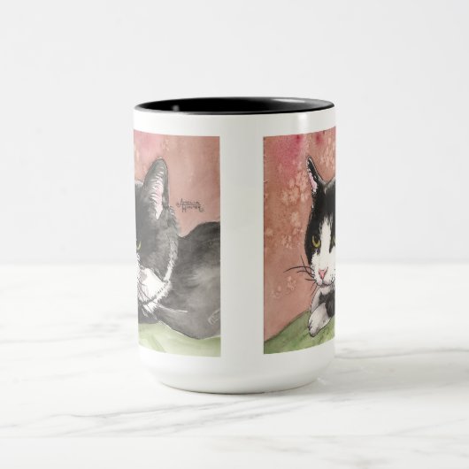 Tuxedo-Katzen-Kaffee-Tasse Tasse (Zentrum)