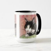 Tuxedo-Katzen-Kaffee-Tasse Tasse (VorderseiteRechts)