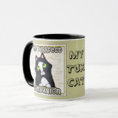 Tuxedo-Katzen-Kaffee/Tee-Tasse Tasse (Vorderseite Links)