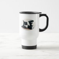 Tuxedo-Katzen-Kunst-Reise-Tasse