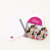 Tuxedo Katzen Niedlich Katzen Schwarz-weiß Mütter Notizblock (Innenseite)