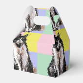 Tuxedo Katzen Niedlich Katzen Schwarz-weiß Pastell Geschenkschachtel (Rückseite)