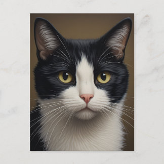 Tuxedo-Katzen-Postkartengestaltung Postkarte