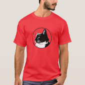 Tuxedo-Katzen-T - Shirt, Männer T-Shirt (Vorderseite)