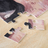 Tuxedo-Katzen Valentinstag-Puzzle Puzzle (Seite)