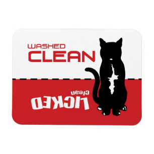 Tuxedo Katzengeschirrspüler Magnet - gelockert sau