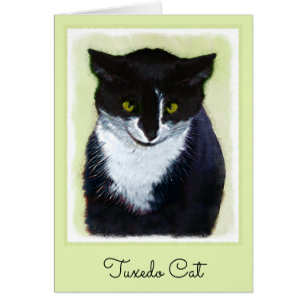 Tuxedo Katzenmalerei - Niedliche Originalkatzenart