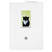 Tuxedo Katzenmalerei - Niedliche Originalkatzenart (Hinten)