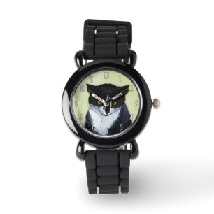 Tuxedo Katzenmalerei - Niedliche Originalkatzenart Armbanduhr