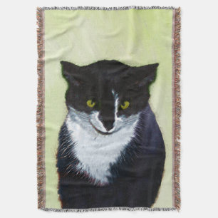 Tuxedo Katzenmalerei - Niedliche Originalkatzenart Decke
