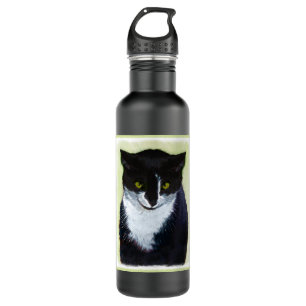 Tuxedo Katzenmalerei - Niedliche Originalkatzenart Edelstahlflasche