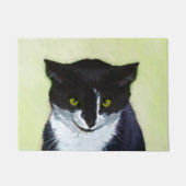 Tuxedo Katzenmalerei - Niedliche Originalkatzenart Fußmatte (Vorderseite)