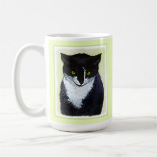Tuxedo Katzenmalerei - Niedliche Originalkatzenart Kaffeetasse