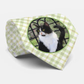 Tuxedo Katzenmalerei - Niedliche Originalkatzenart Krawatte (Gerollt)