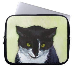 Tuxedo Katzenmalerei - Niedliche Originalkatzenart Laptopschutzhülle
