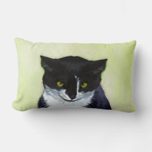 Tuxedo Katzenmalerei - Niedliche Originalkatzenart Lendenkissen