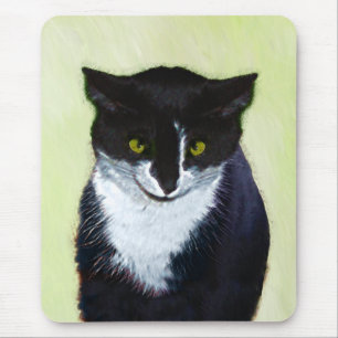 Tuxedo Katzenmalerei - Niedliche Originalkatzenart Mousepad