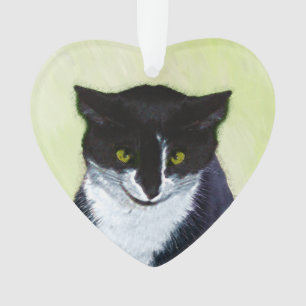 Tuxedo Katzenmalerei - Niedliche Originalkatzenart Ornament