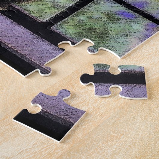 Tuxedo Katzenmalerei - Niedliche Originalkatzenart Puzzle (Seite)