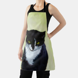 Tuxedo Katzenmalerei - Niedliche Originalkatzenart Schürze