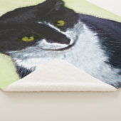 Tuxedo Katzenmalerei - Niedliche Originalkatzenart Sherpadecke (3/4)