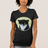 Tuxedo Katzenmalerei - Niedliche Originalkatzenart T-Shirt (Vorderseite)