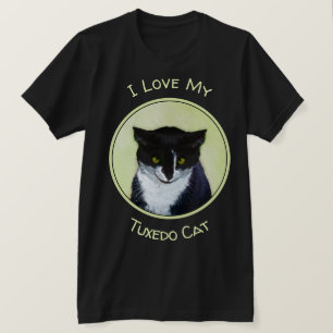 Tuxedo Katzenmalerei - Niedliche Originalkatzenart T-Shirt