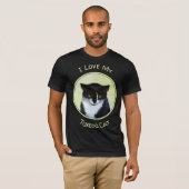 Tuxedo Katzenmalerei - Niedliche Originalkatzenart T-Shirt (Vorne ganz)