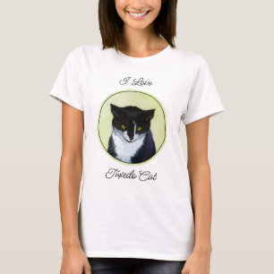 Tuxedo Katzenmalerei - Niedliche Originalkatzenart T-Shirt